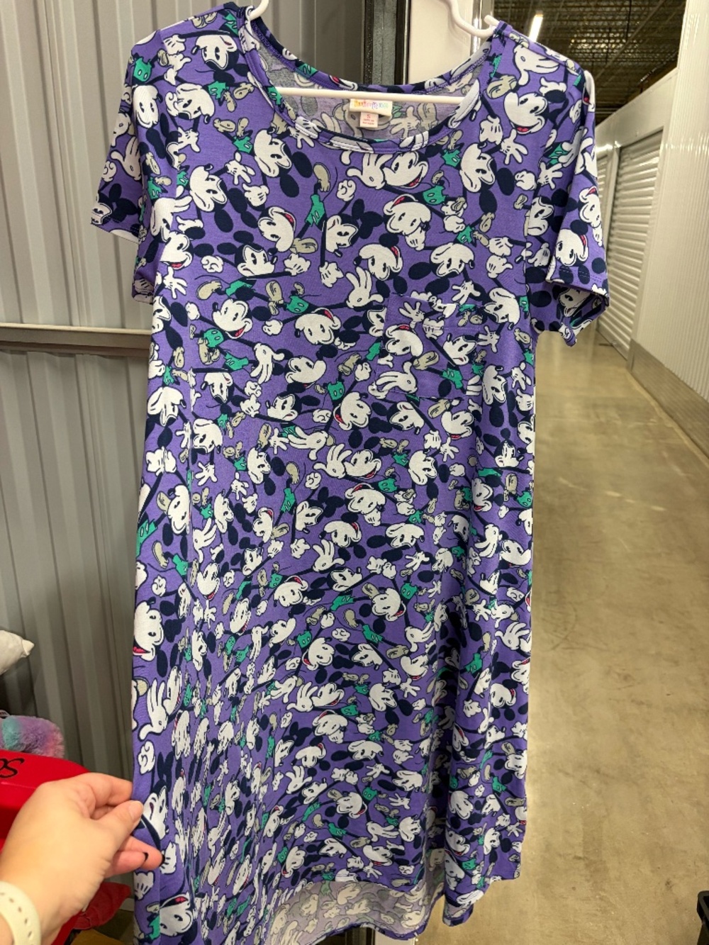 LuLaRoe Mickey Mouse Carly Dress, Size Small